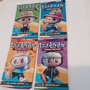 4 Labubu Kids Trading Card Game - Vibrant Set